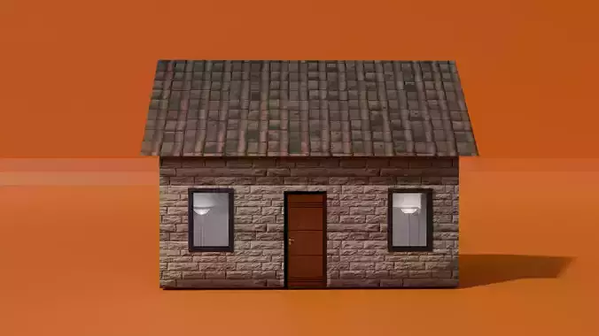 simple house 3D model