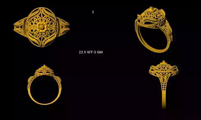 Turkish Rings-50 3D print model