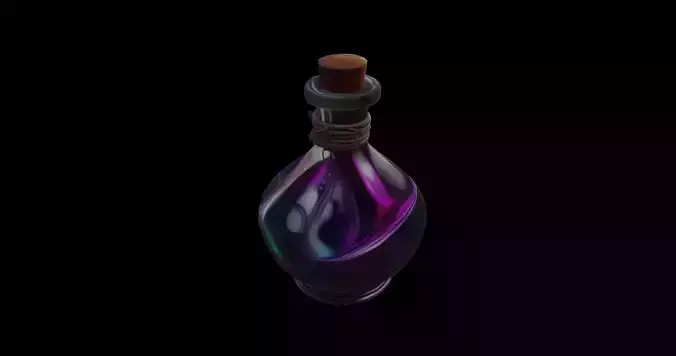 Enchanted Amethyst Elixir Bottle