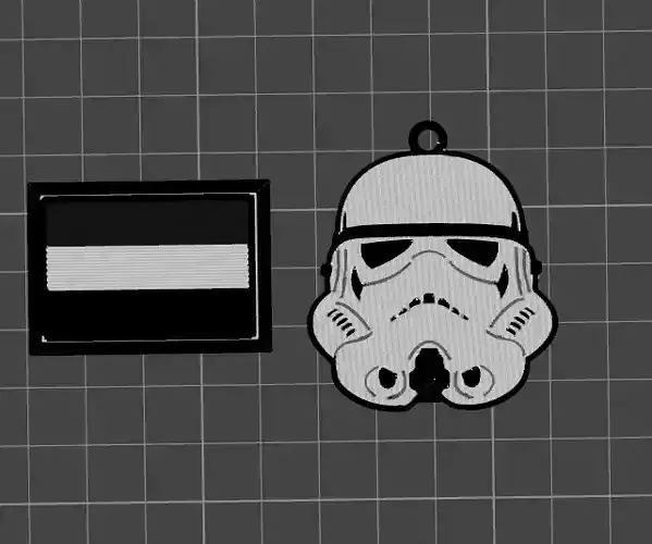 Stormtrooper keychain 3D print model