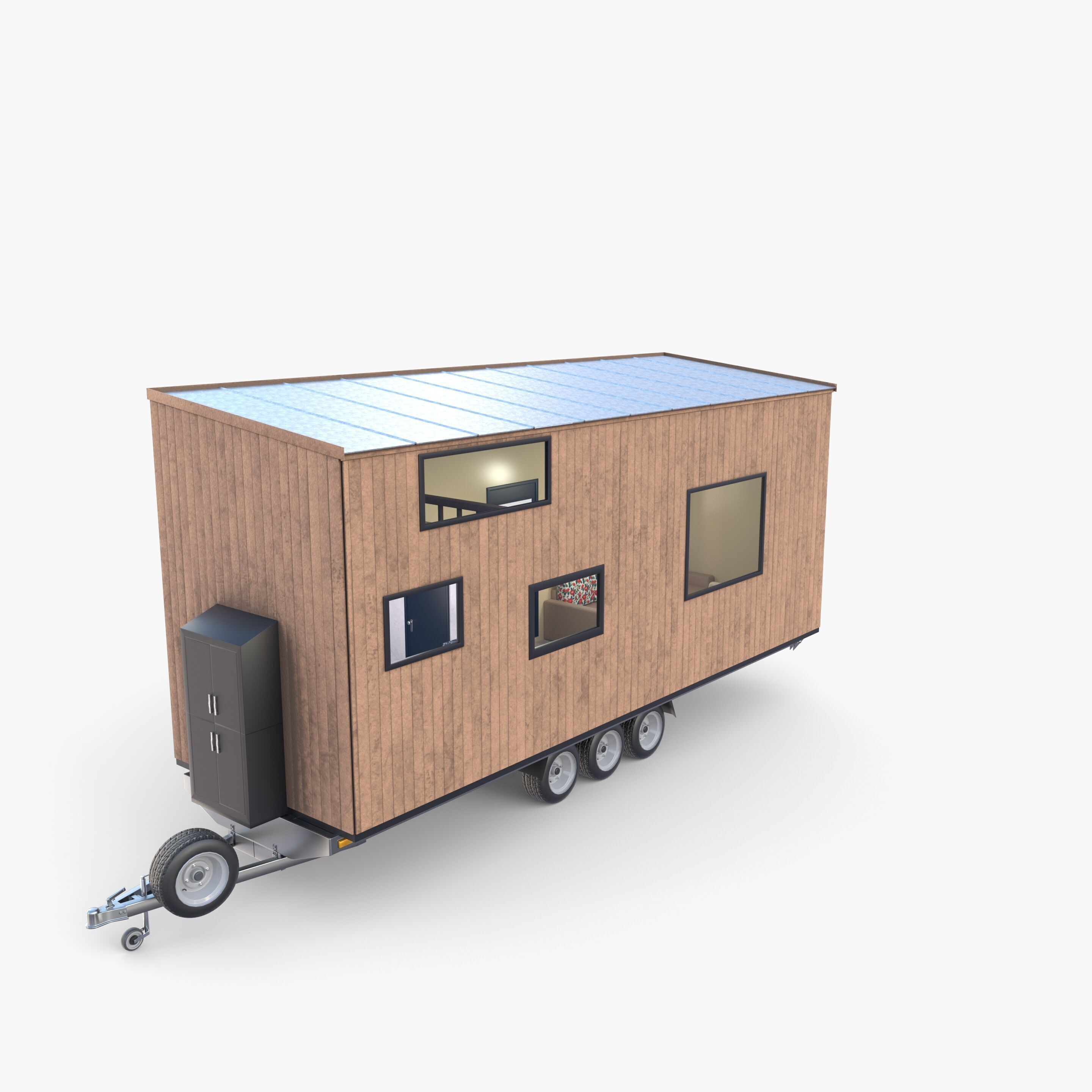 Mobile house trailer V1 3D model_5