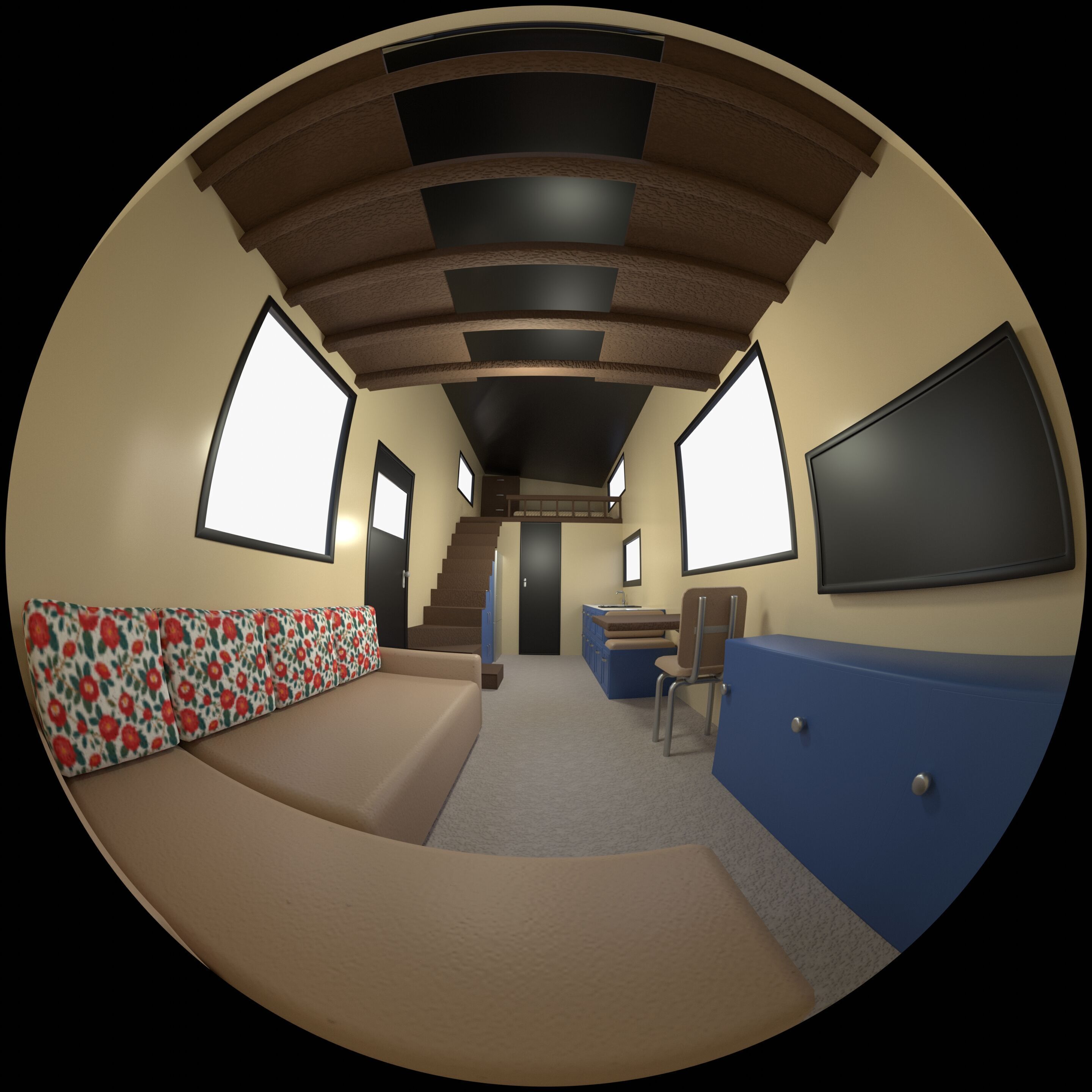 Mobile house trailer V1 3D model_12