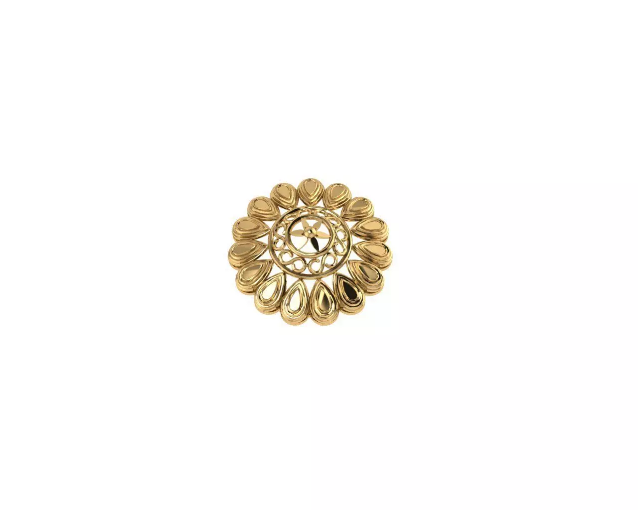 Pear Nose Pin 3D print model