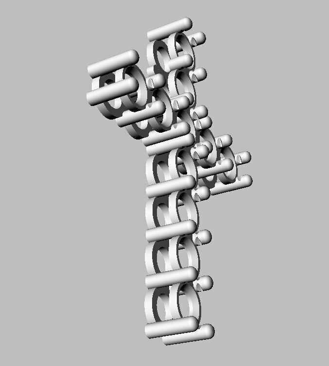 5mm Gemstone Cross Pendant 3D print model_13