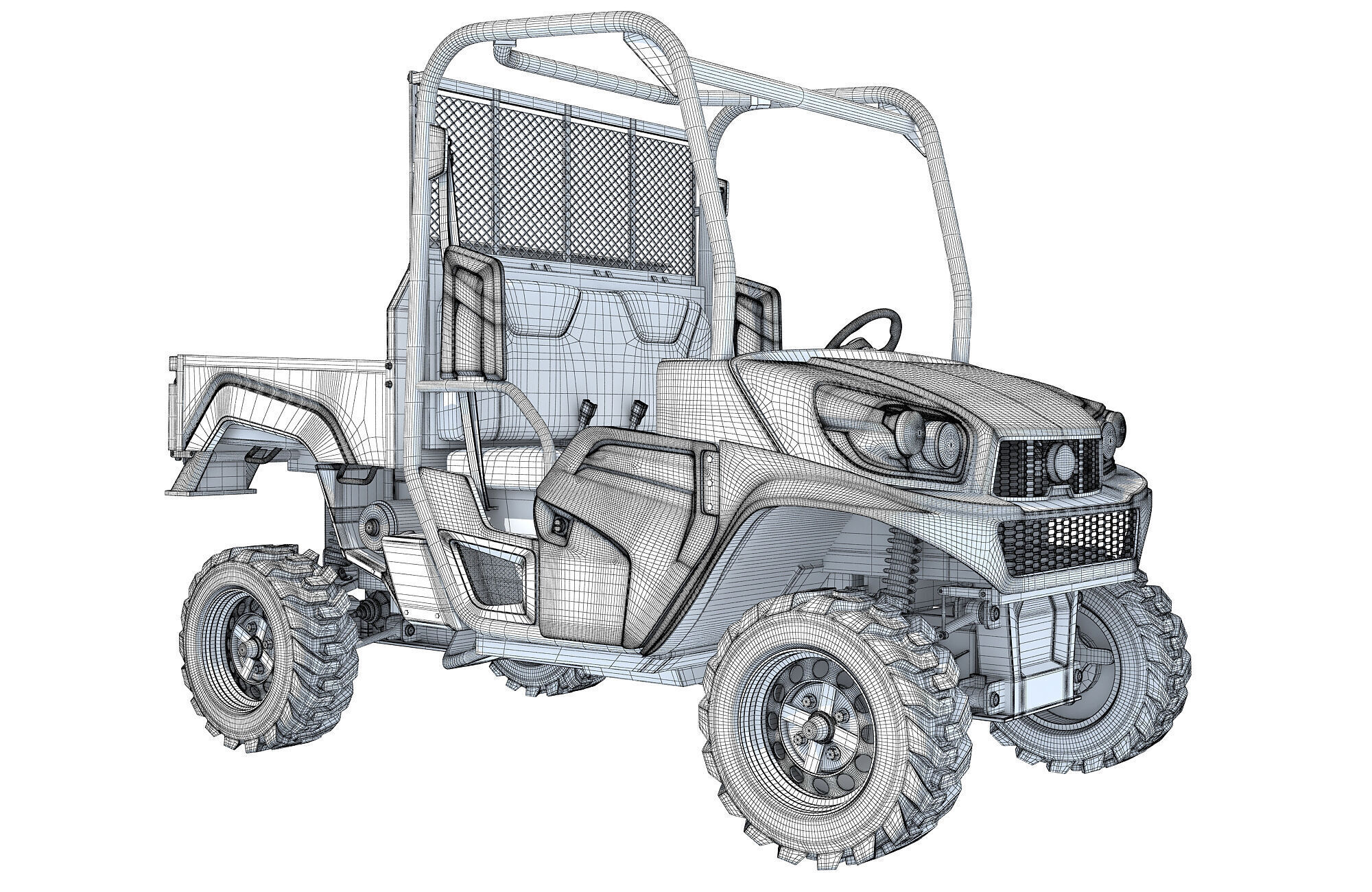 UTV Utility Vehicle 3D model_17