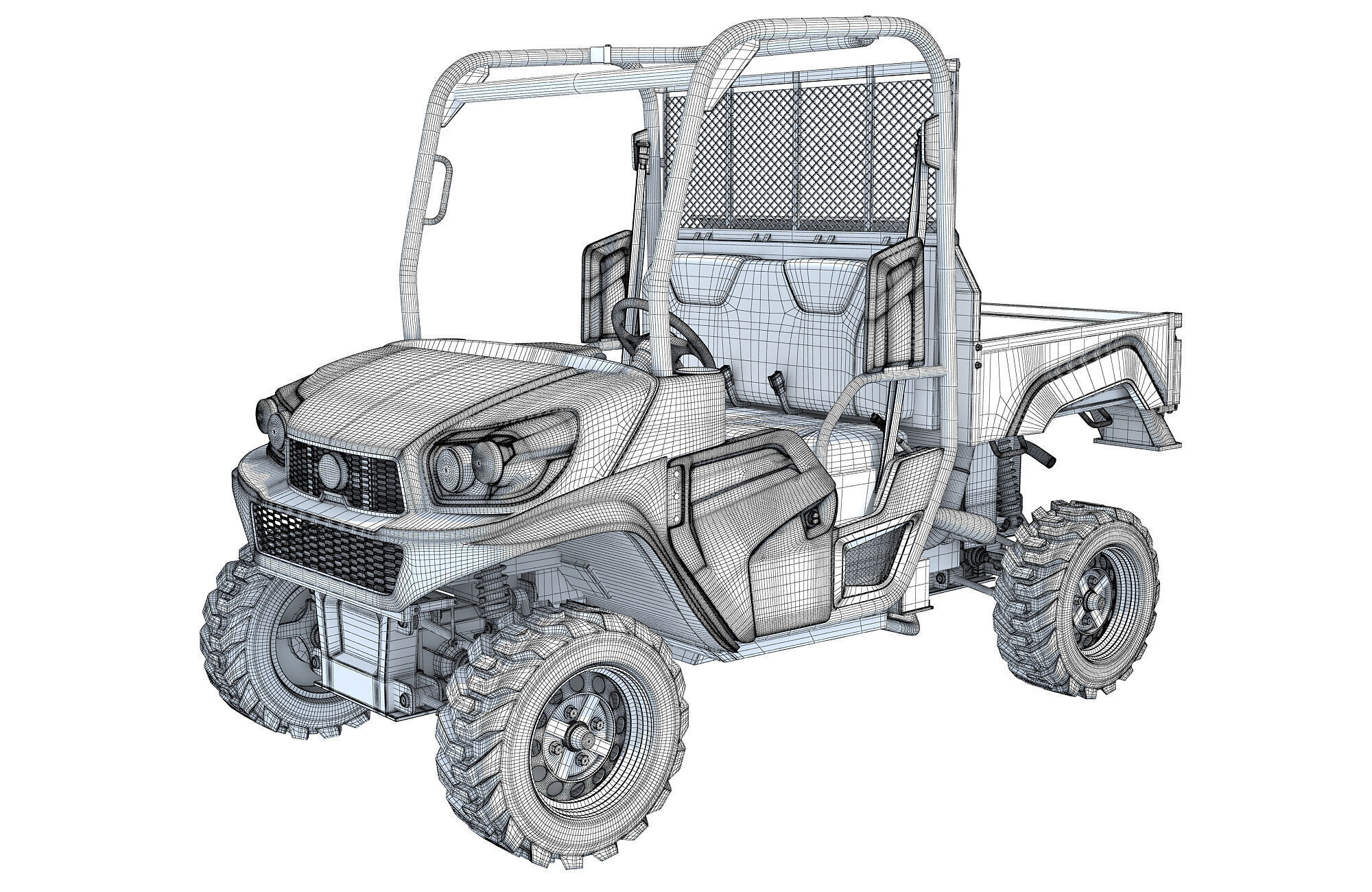 UTV Utility Vehicle 3D model_14