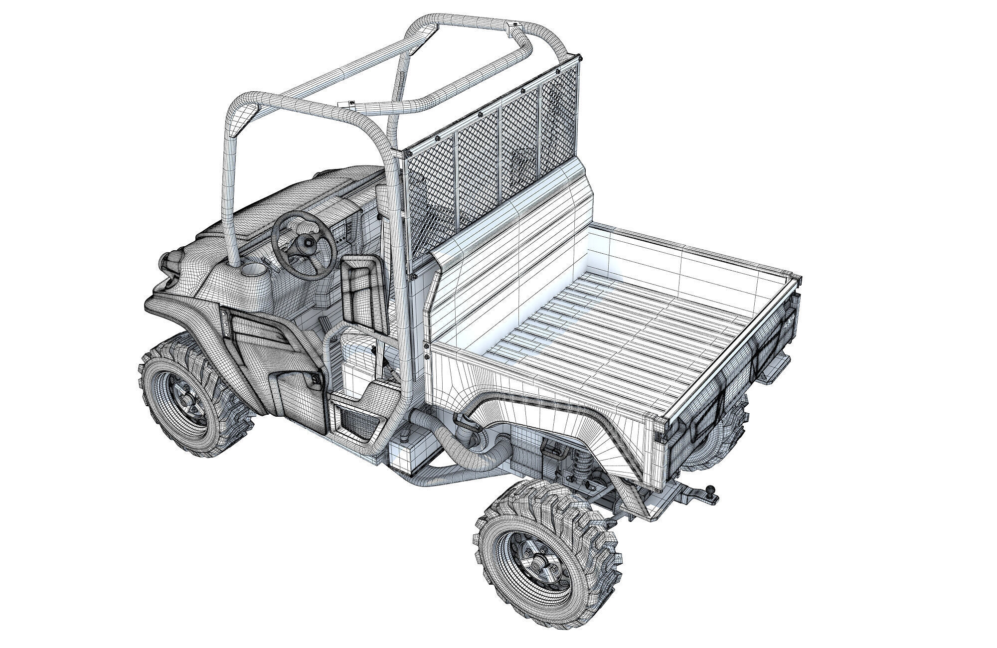 UTV Utility Vehicle 3D model_15