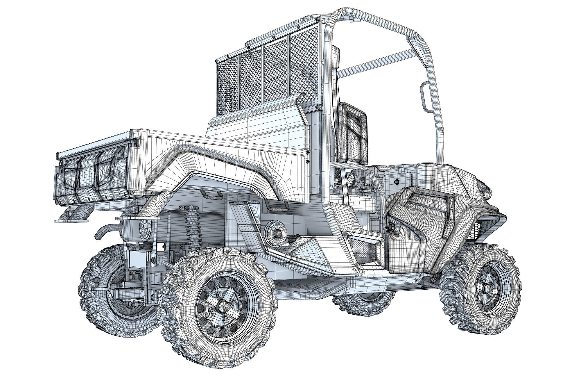 UTV Utility Vehicle 3D model_16