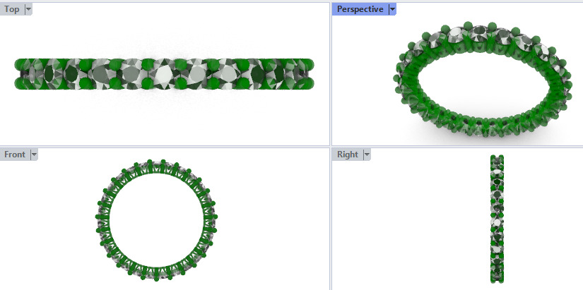 Prong Set Eternity Wedding Band 3D print model_18