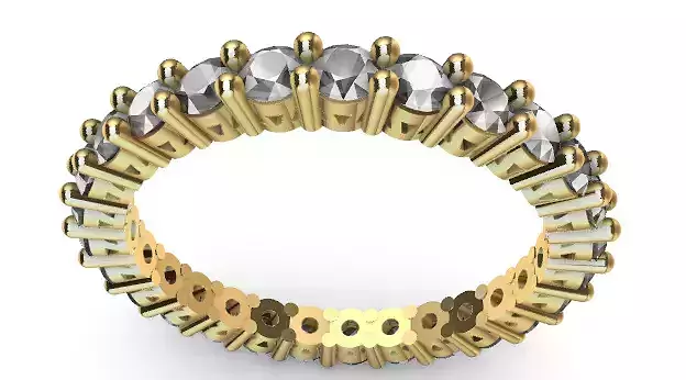 Prong Set Eternity Wedding Band