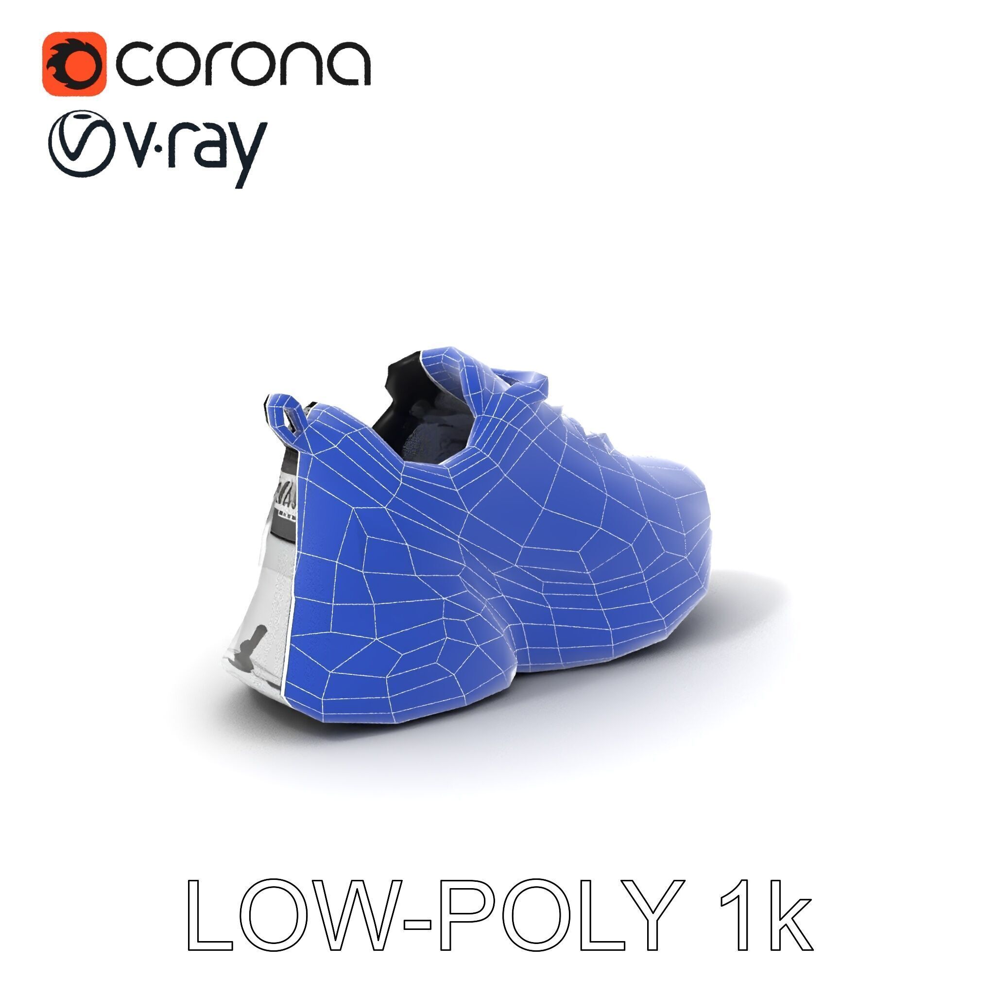Sneaker D Model Pack with HighQuality Textures Low-poly 3D model_23
