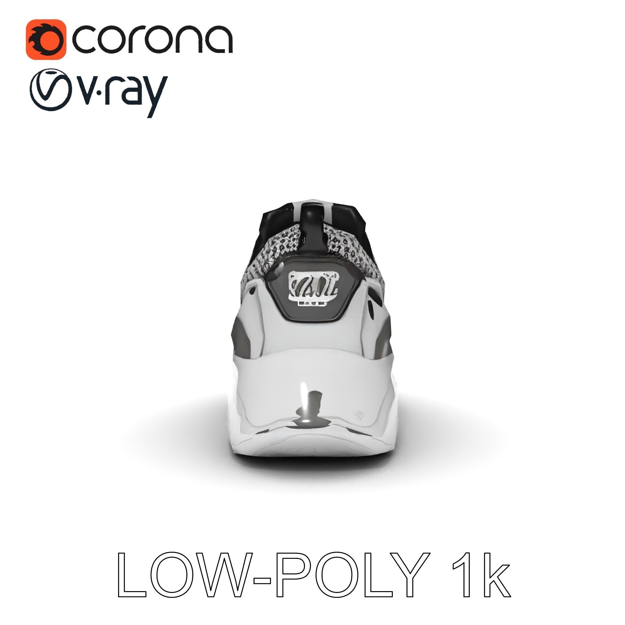 Sneaker D Model Pack with HighQuality Textures Low-poly 3D model_20