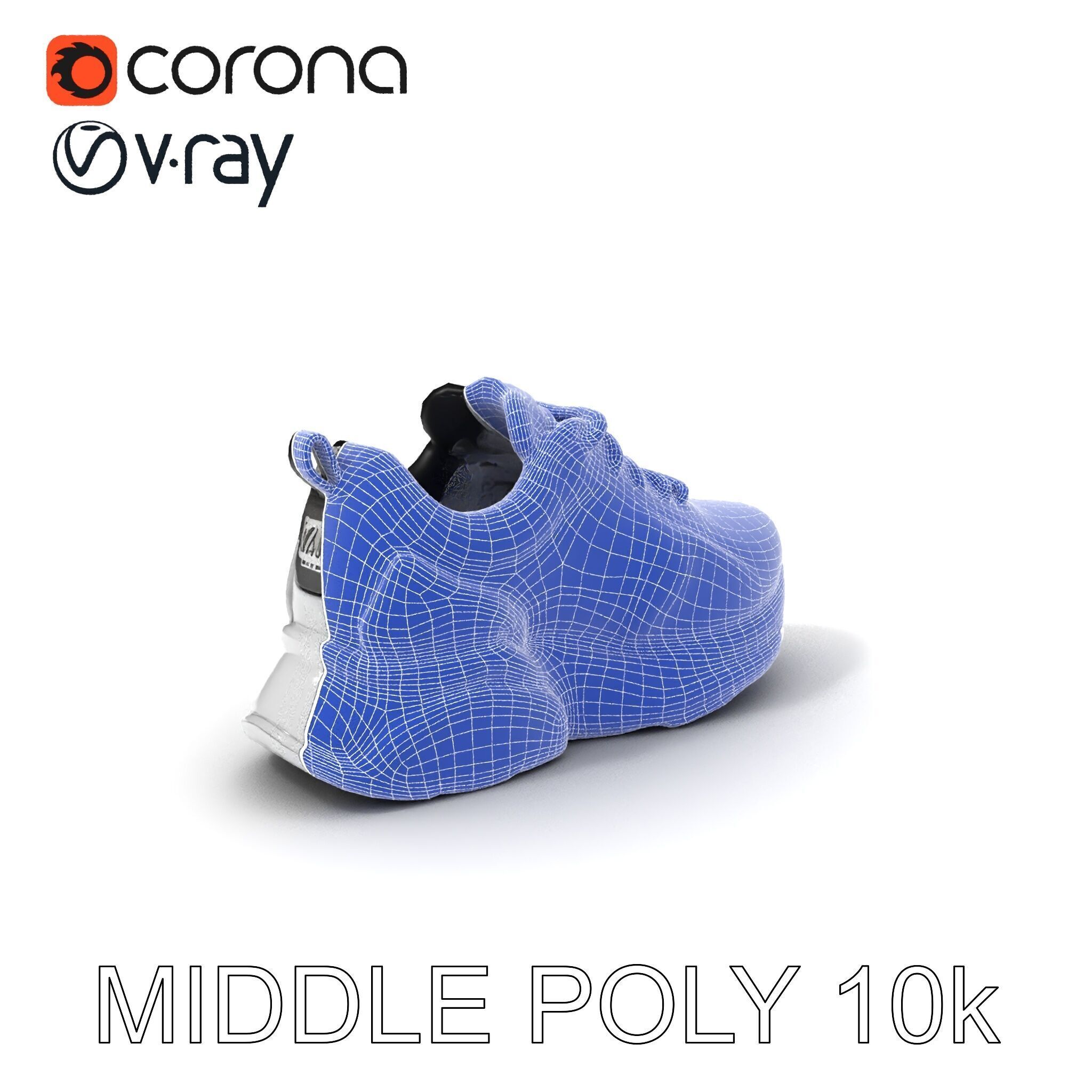 Sneaker D Model Pack with HighQuality Textures Low-poly 3D model_8