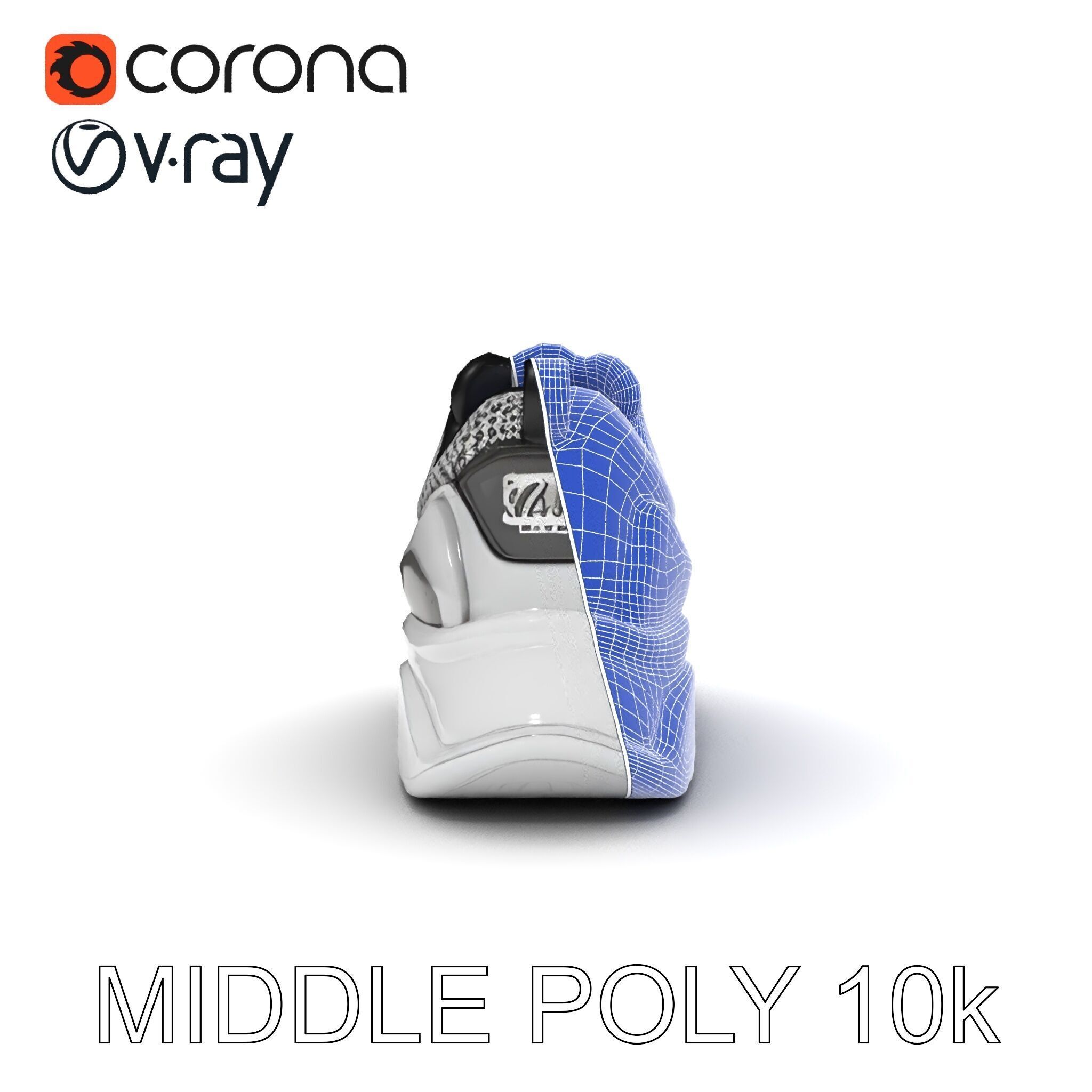 Sneaker D Model Pack with HighQuality Textures Low-poly 3D model_19