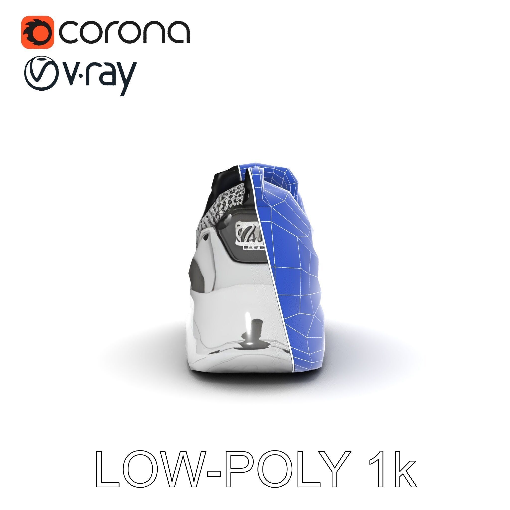 Sneaker D Model Pack with HighQuality Textures Low-poly 3D model_25