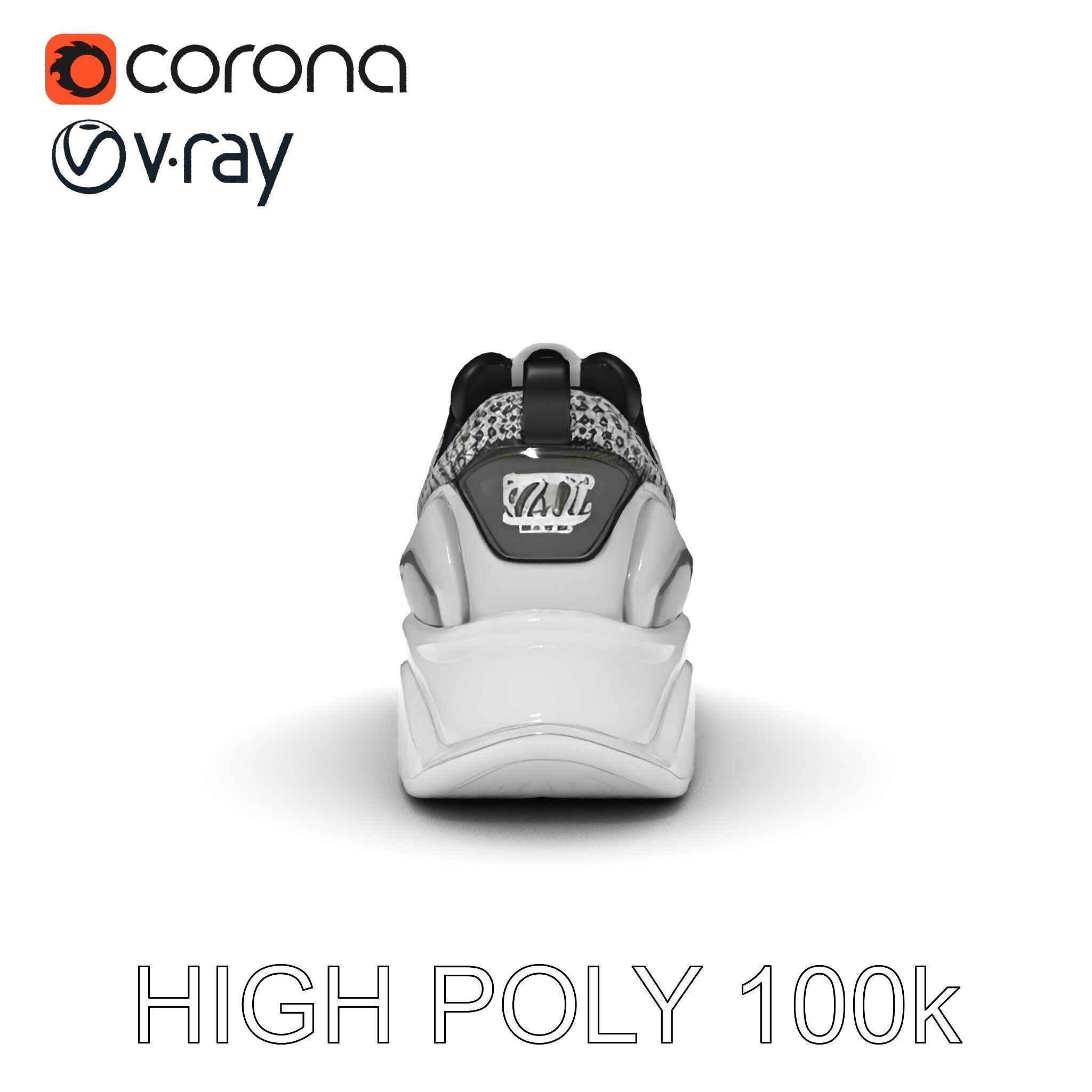 Sneaker D Model Pack with HighQuality Textures Low-poly 3D model_32