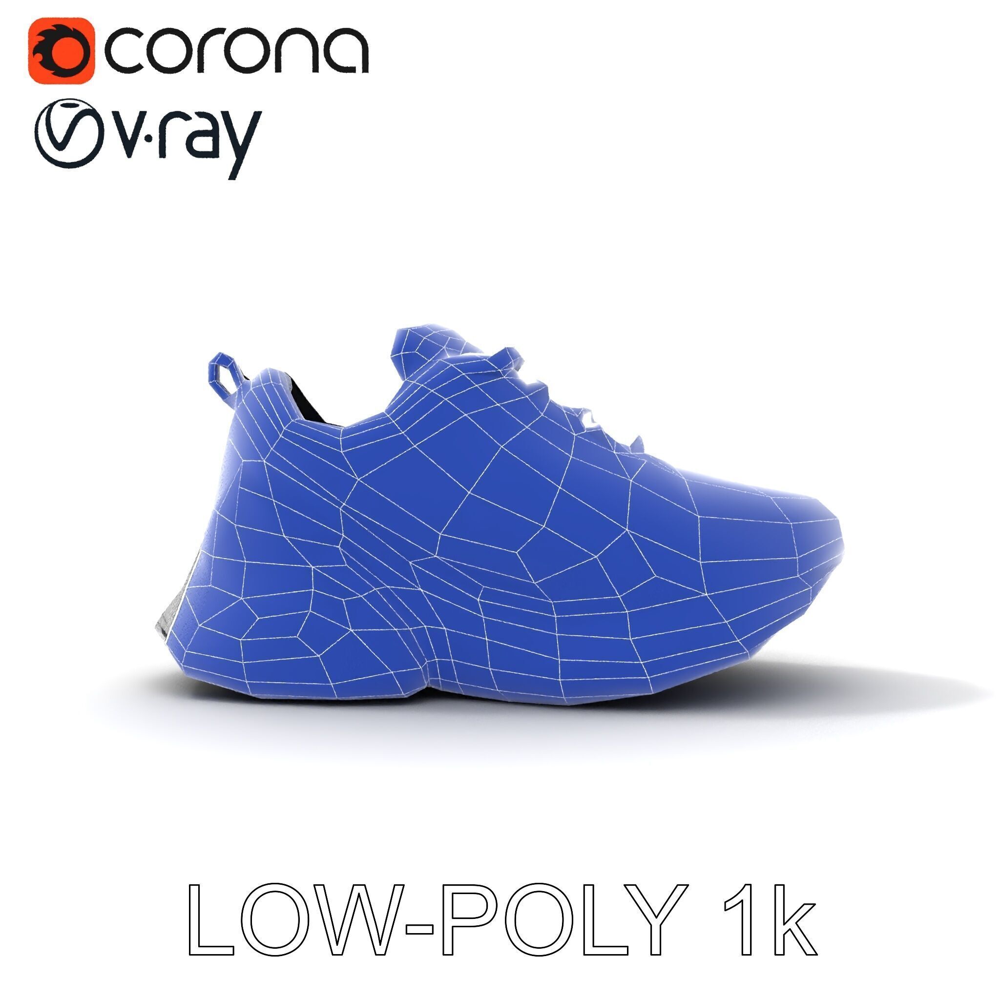 Sneaker D Model Pack with HighQuality Textures Low-poly 3D model_34