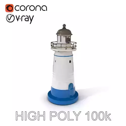 Oceanfront Lighthouse Model Pack