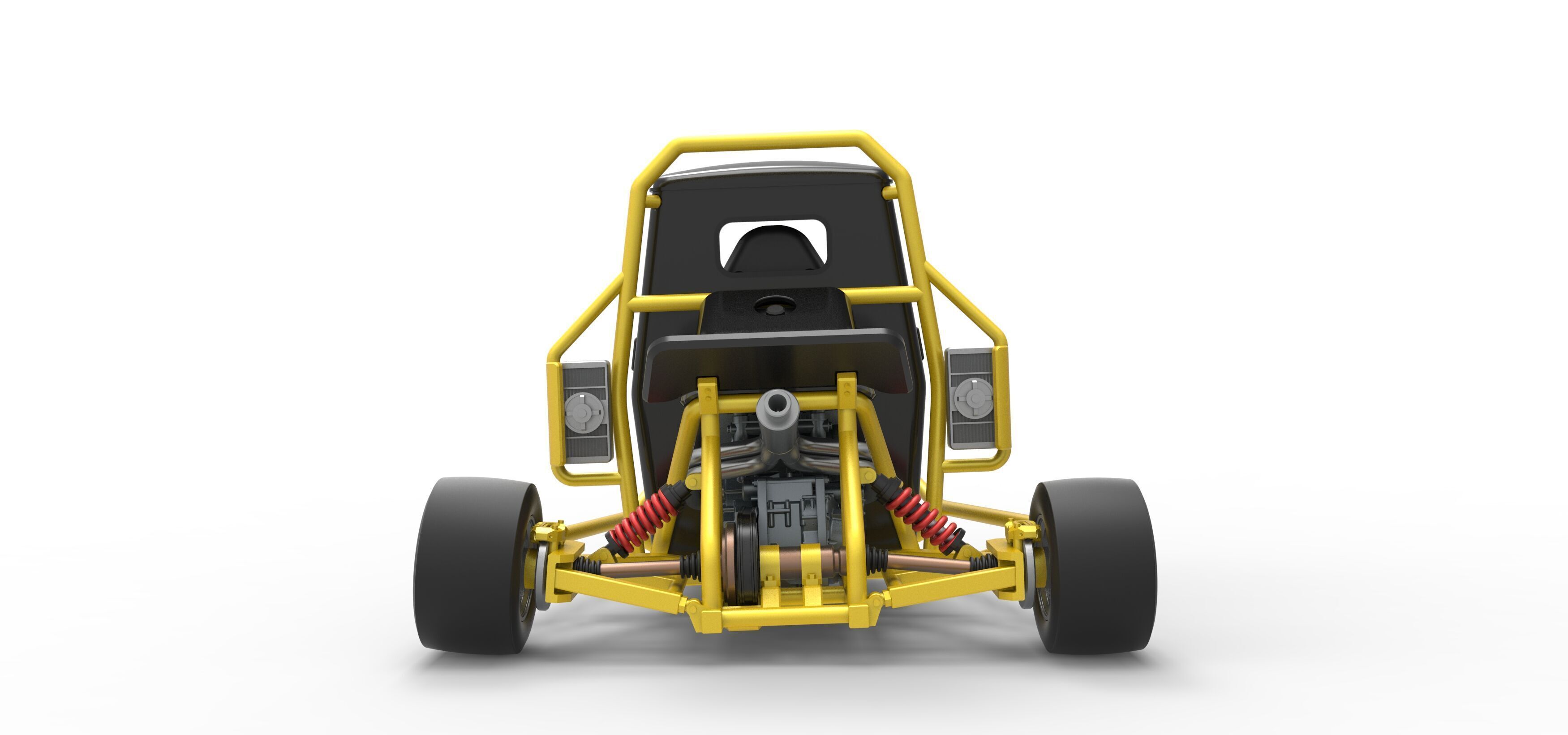 Ape car proto while turning Scale 1 to 25 3D print model_12