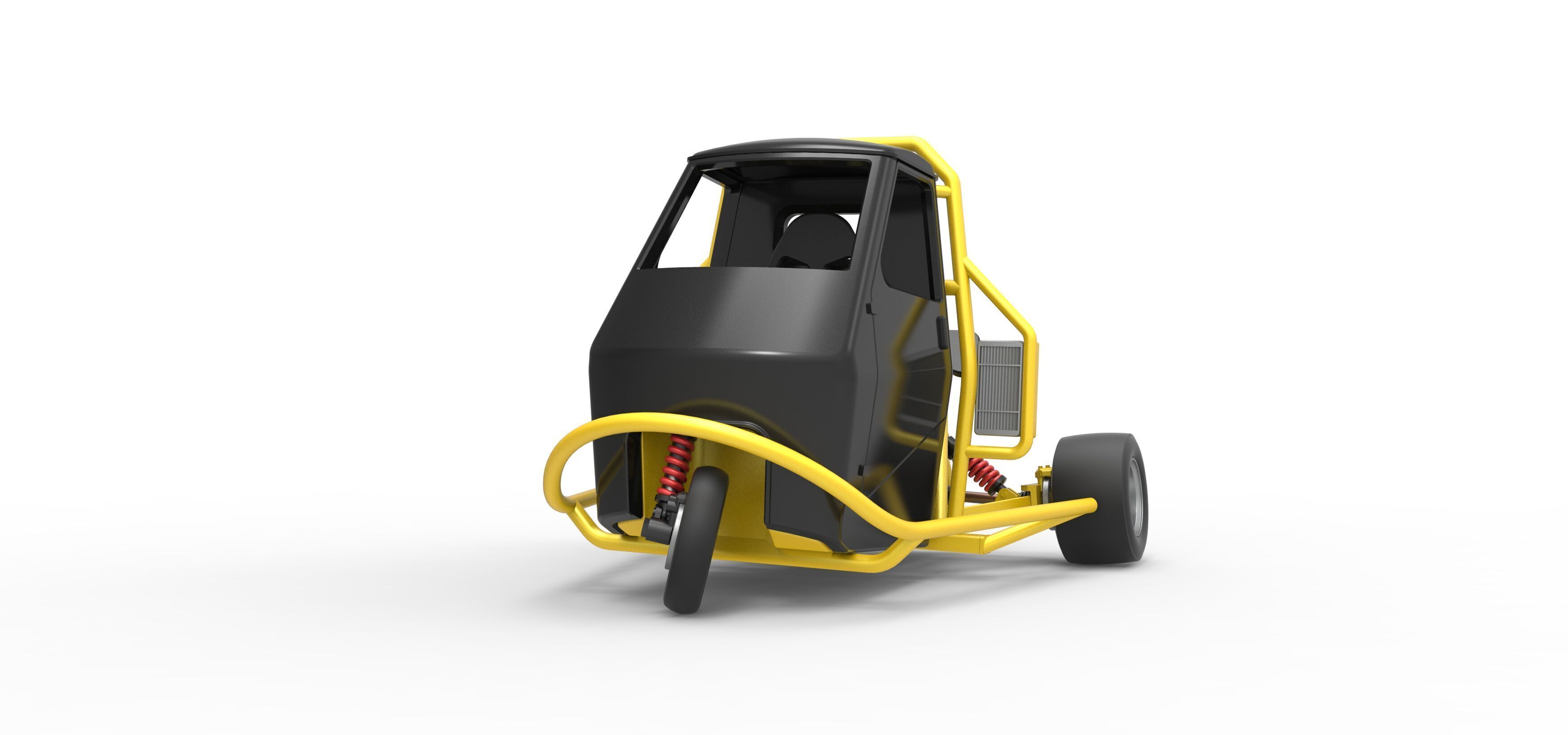 Ape car proto while turning Scale 1 to 25 3D print model_5