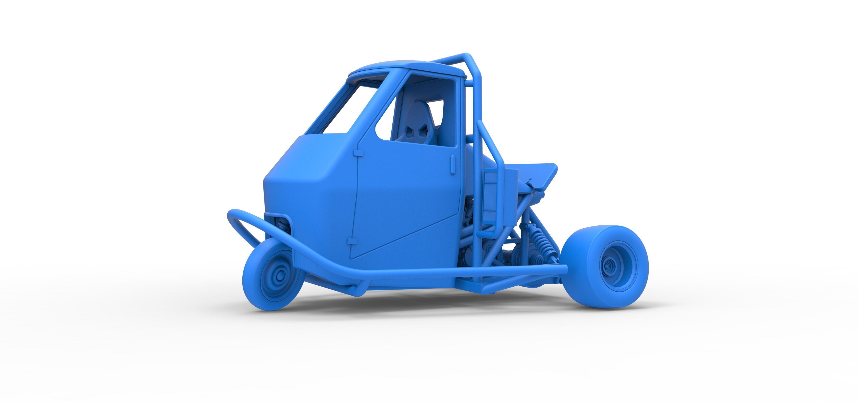 Ape car proto while turning Scale 1 to 25 3D print model_18