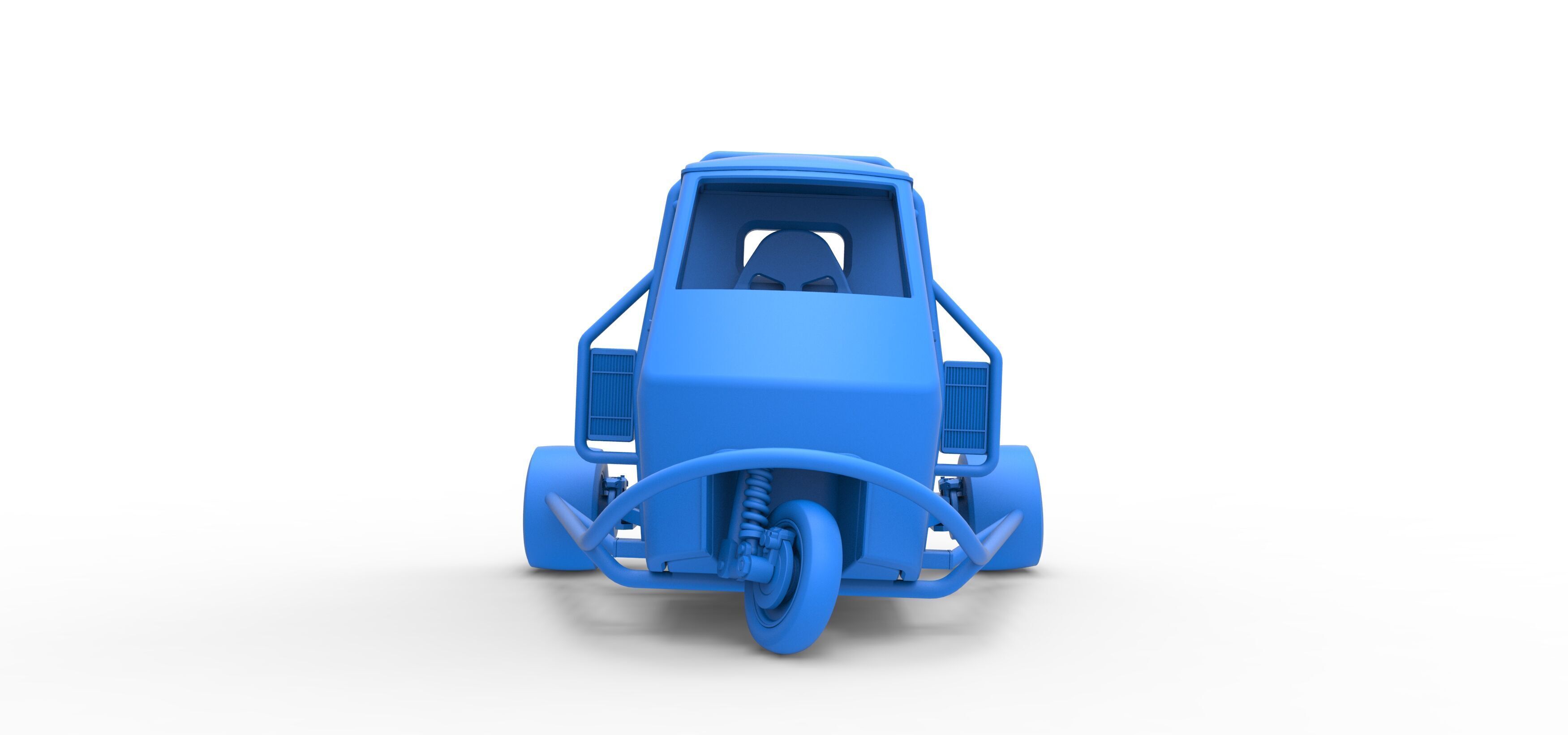 Ape car proto while turning Scale 1 to 25 3D print model_23