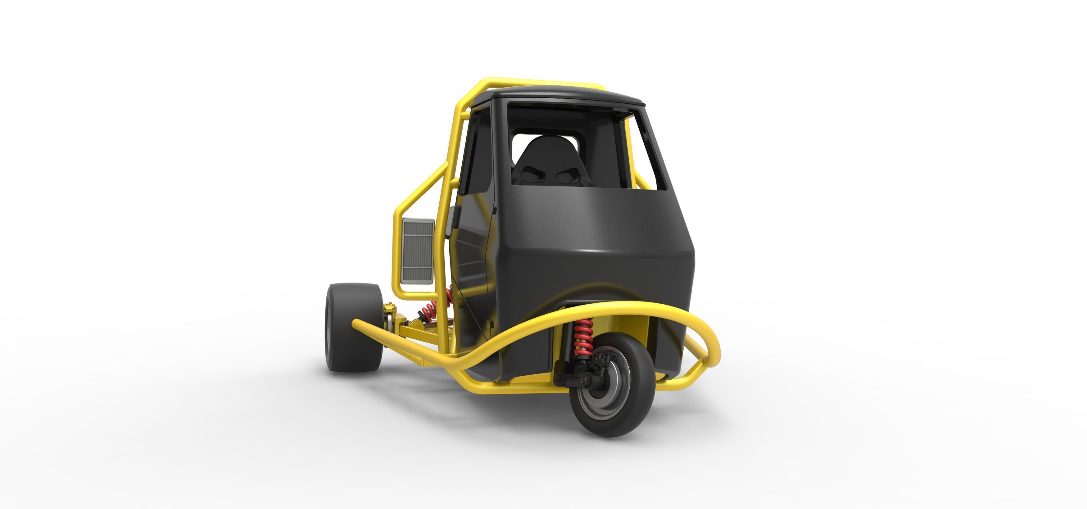 Ape car proto while turning Scale 1 to 25 3D print model_16