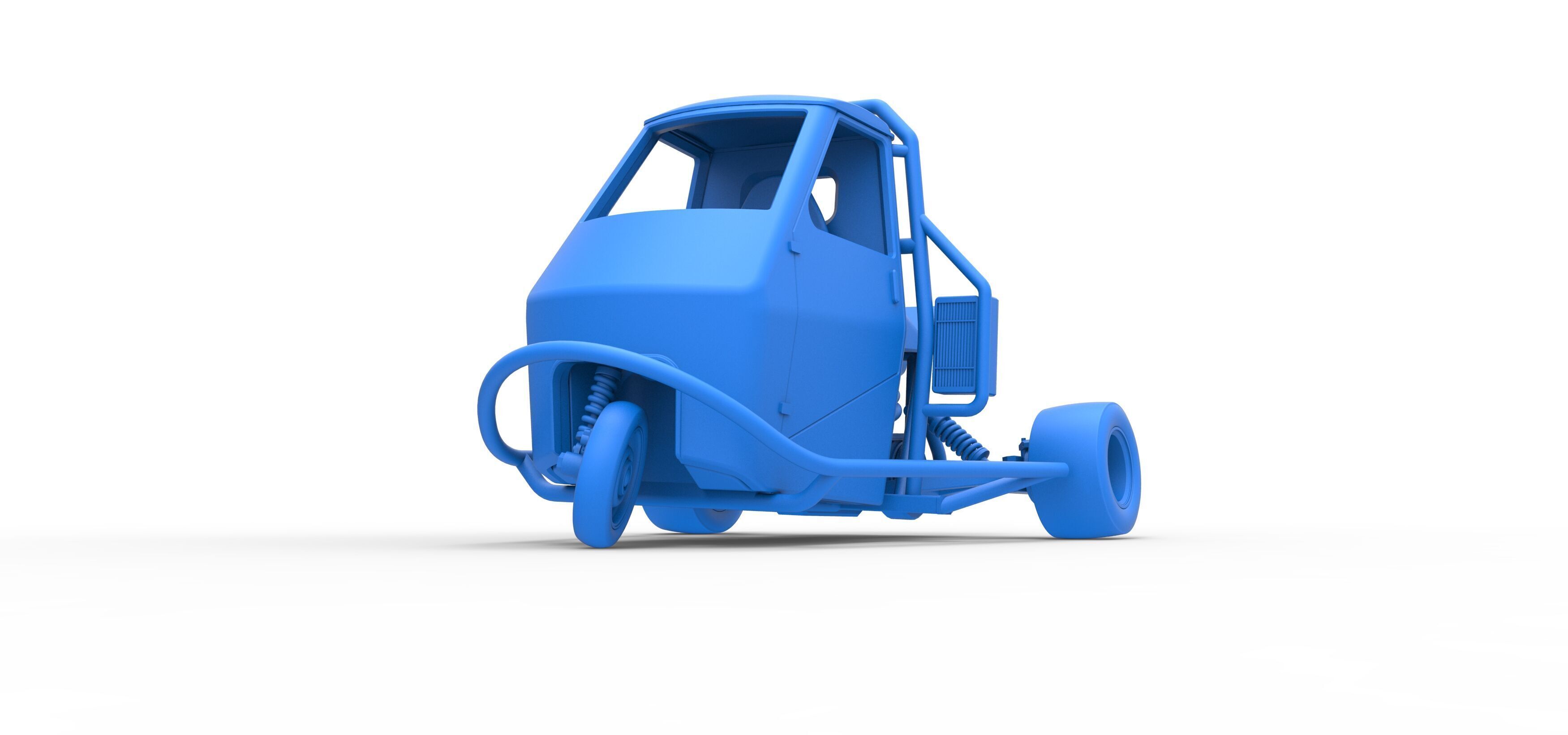 Ape car proto while turning Scale 1 to 25 3D print model_22