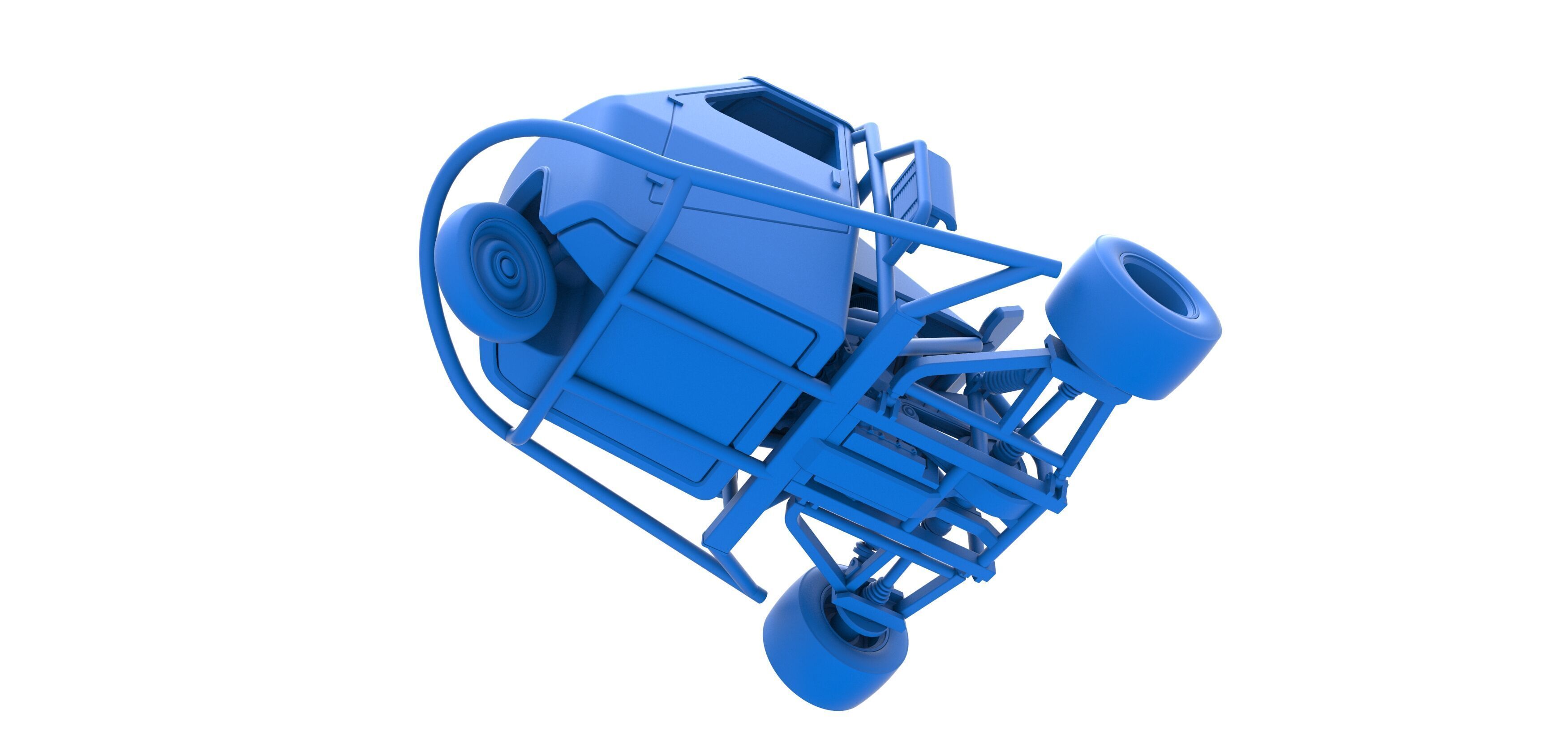 Ape car proto while turning Scale 1 to 25 3D print model_19