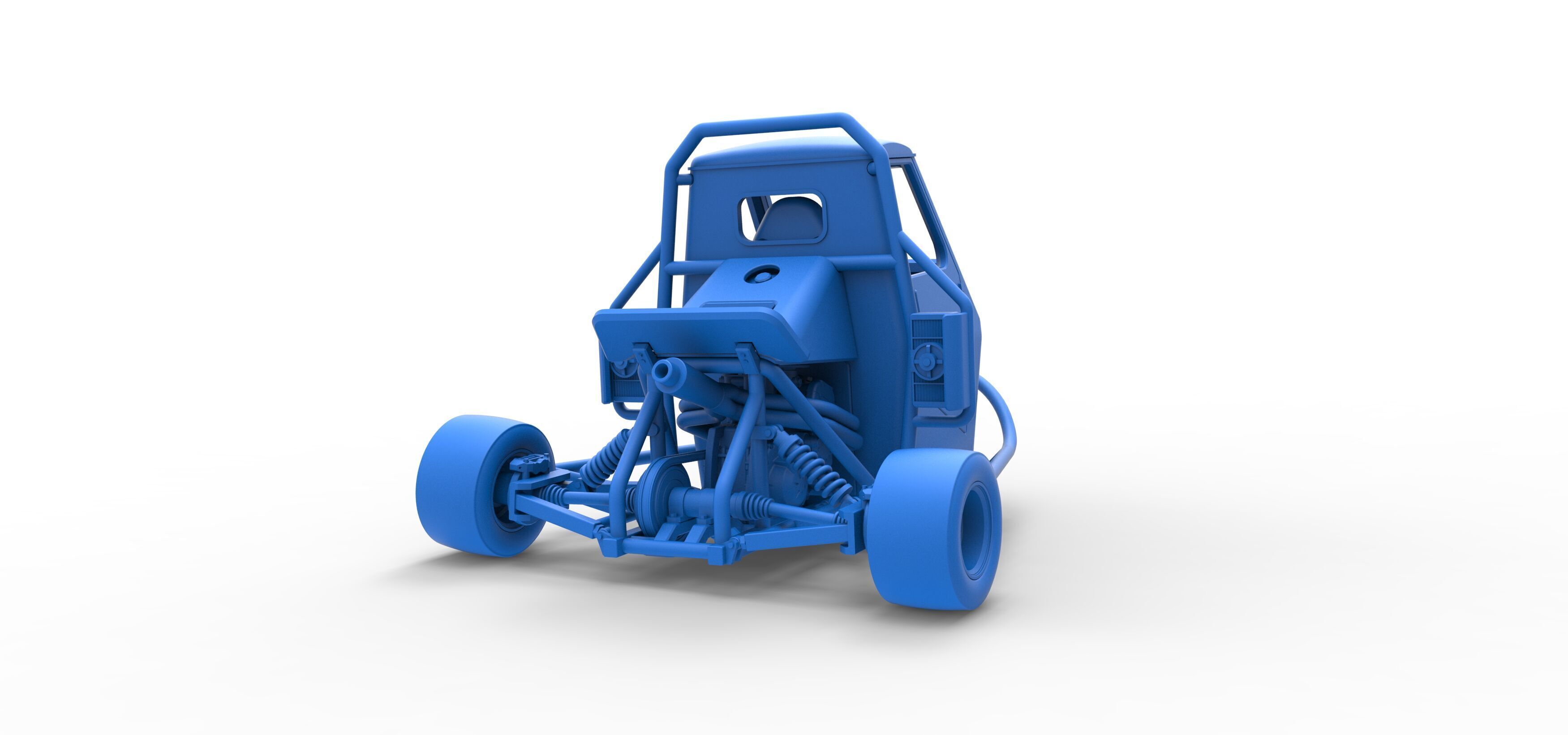 Ape car proto while turning Scale 1 to 25 3D print model_32