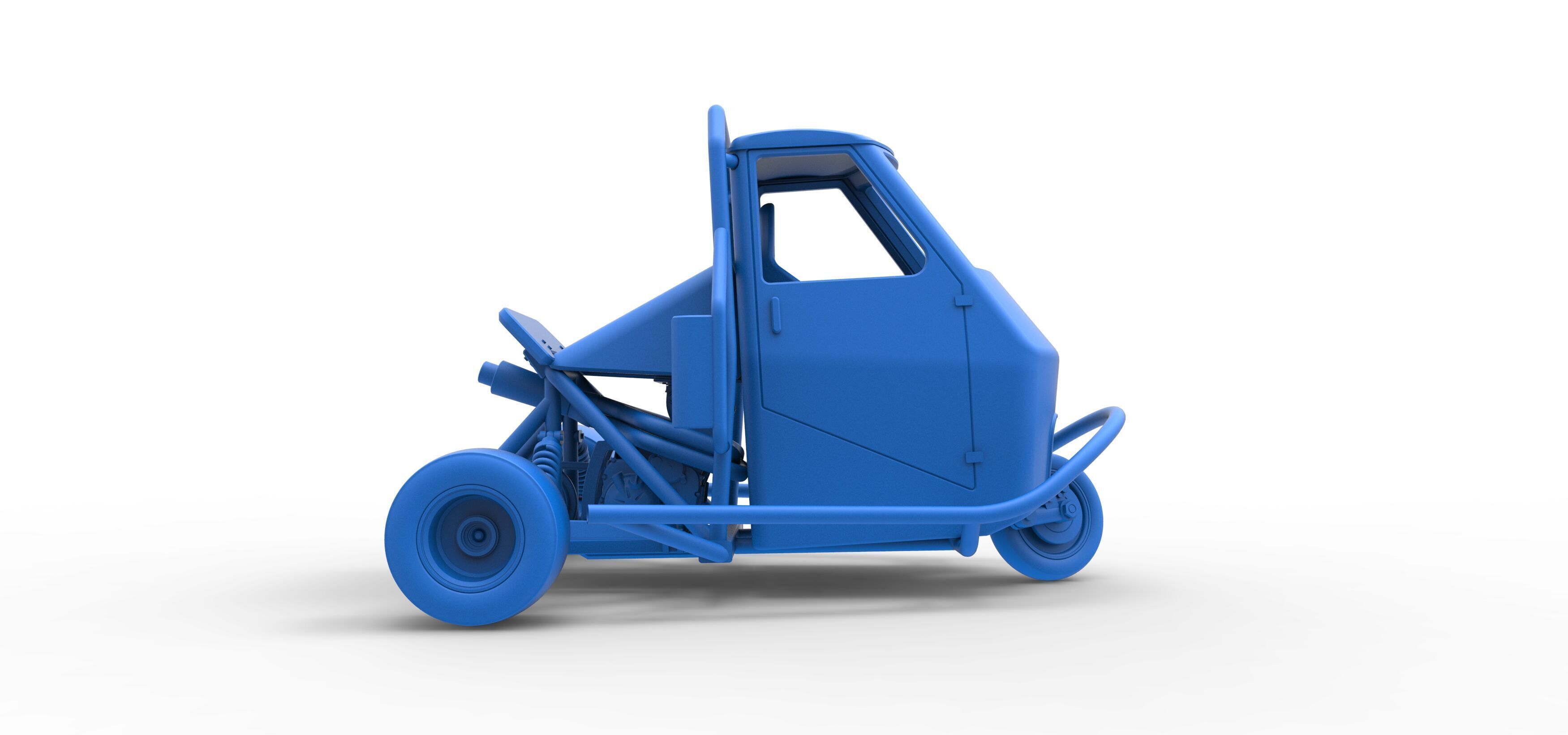 Ape car proto while turning Scale 1 to 25 3D print model_34