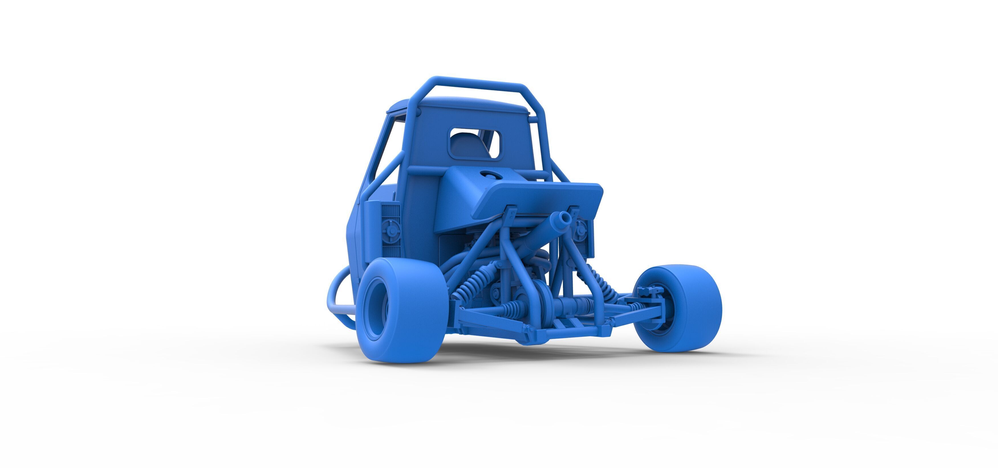Ape car proto while turning Scale 1 to 25 3D print model_29