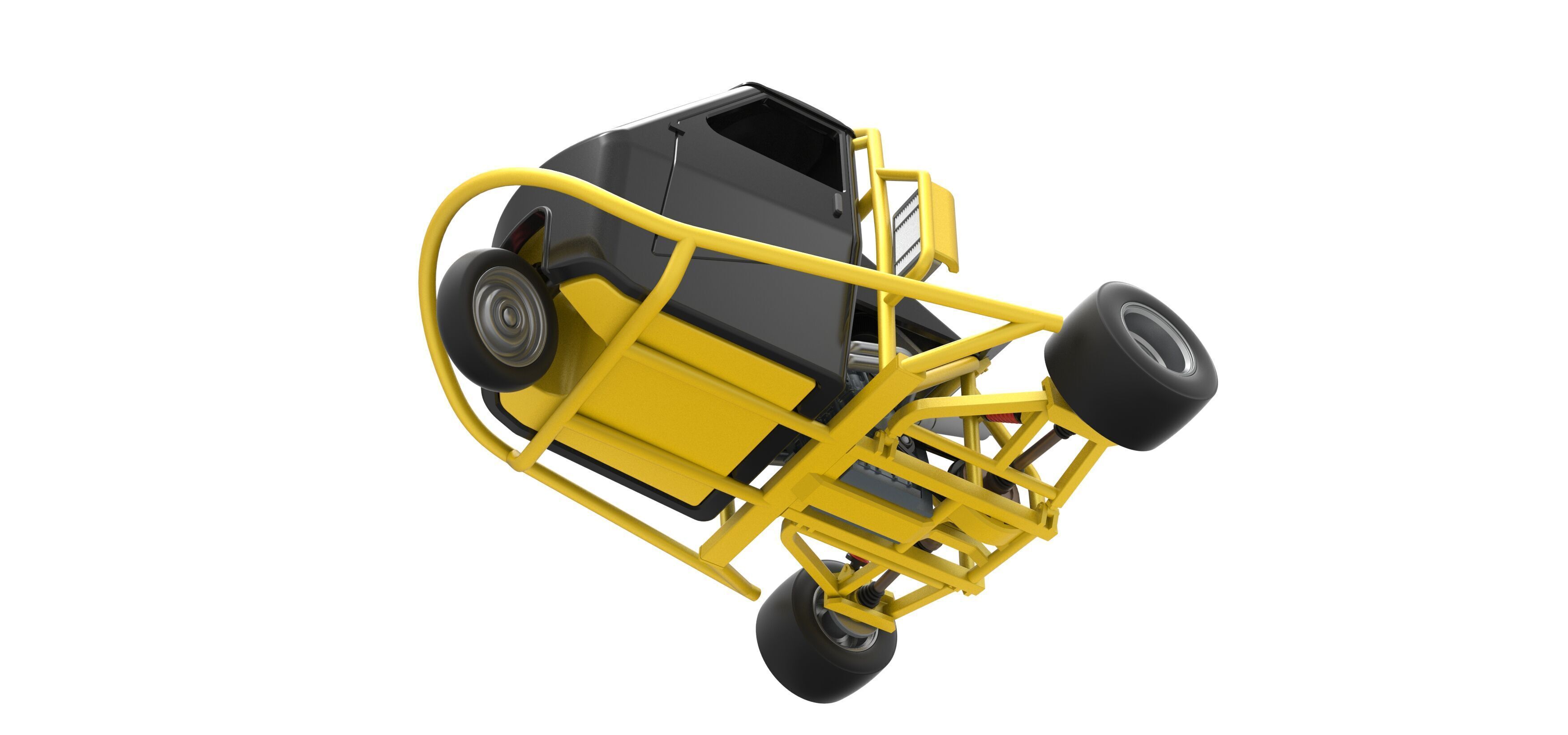 Ape car proto while turning Scale 1 to 25 3D print model_3