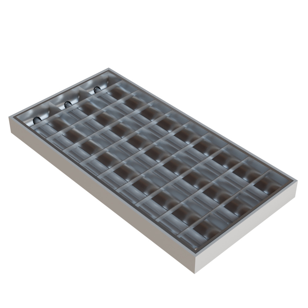 Modular Office Ceiling Pack Low-poly 3D model_3