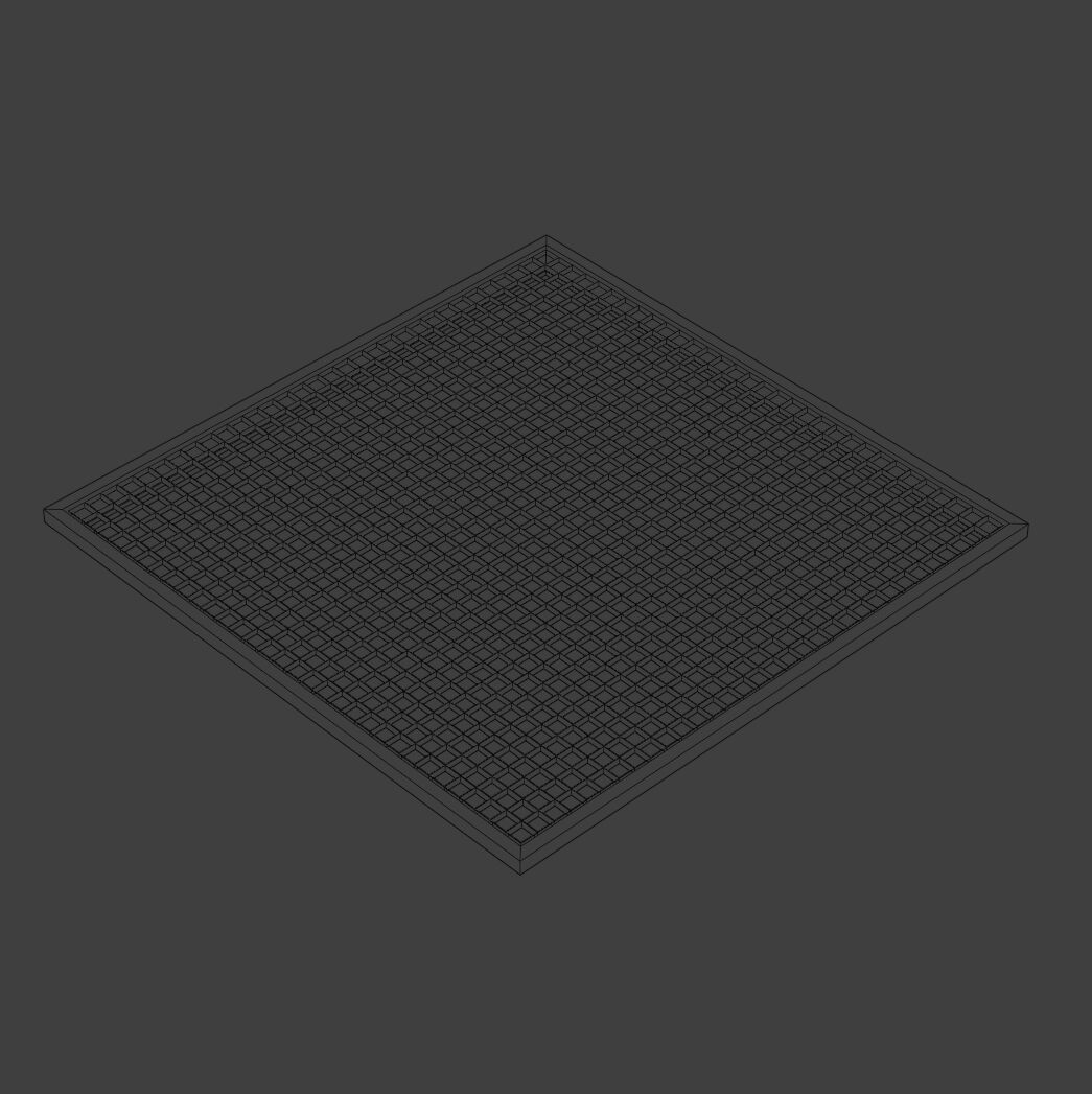 Modular Office Ceiling Pack Low-poly 3D model_14