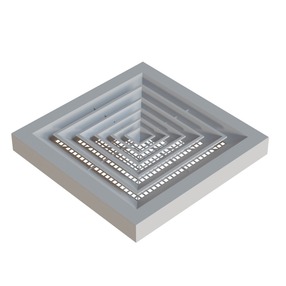 Modular Office Ceiling Pack Low-poly 3D model_9