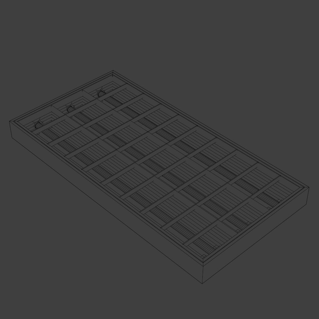 Modular Office Ceiling Pack Low-poly 3D model_4