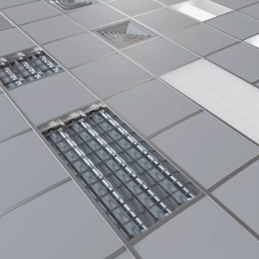 Modular Office Ceiling Pack Low-poly 3D model_0