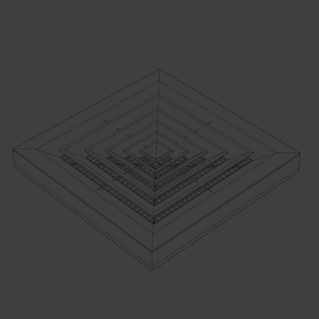 Modular Office Ceiling Pack Low-poly 3D model_10