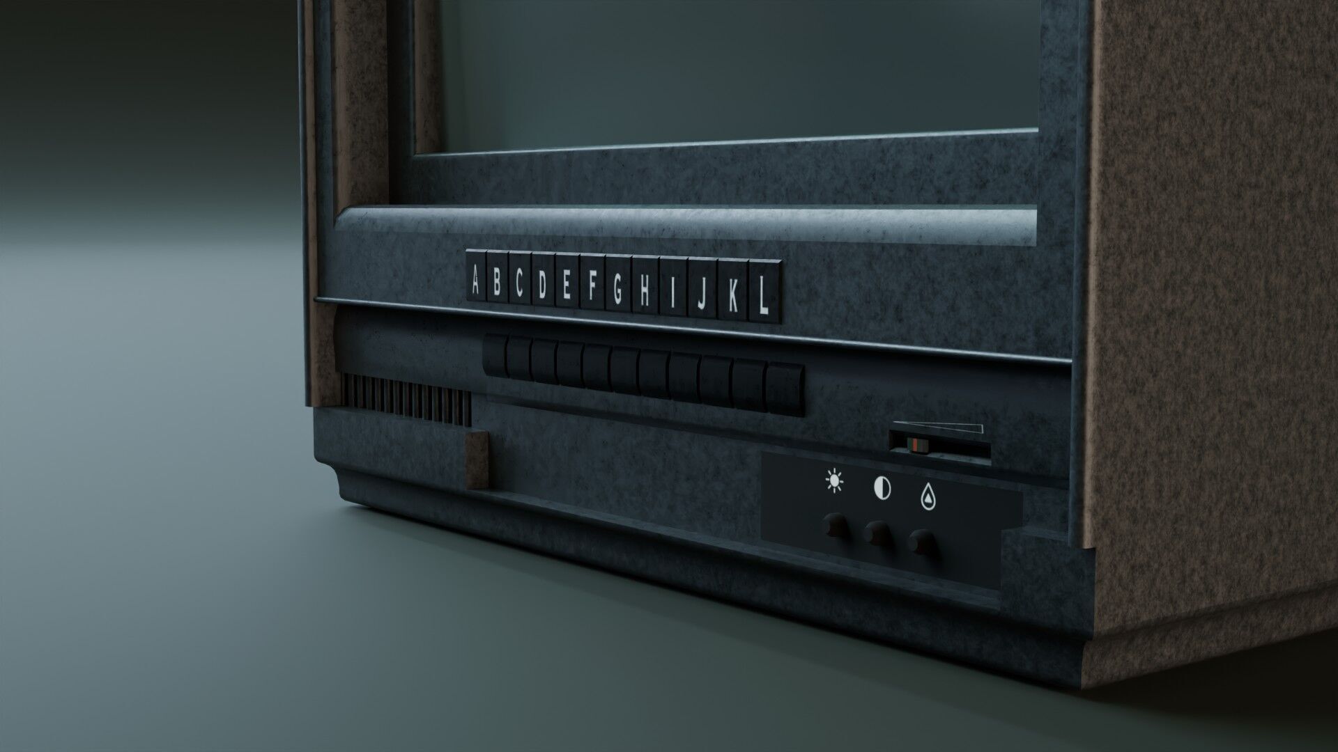 Television Low-poly 3D model_3