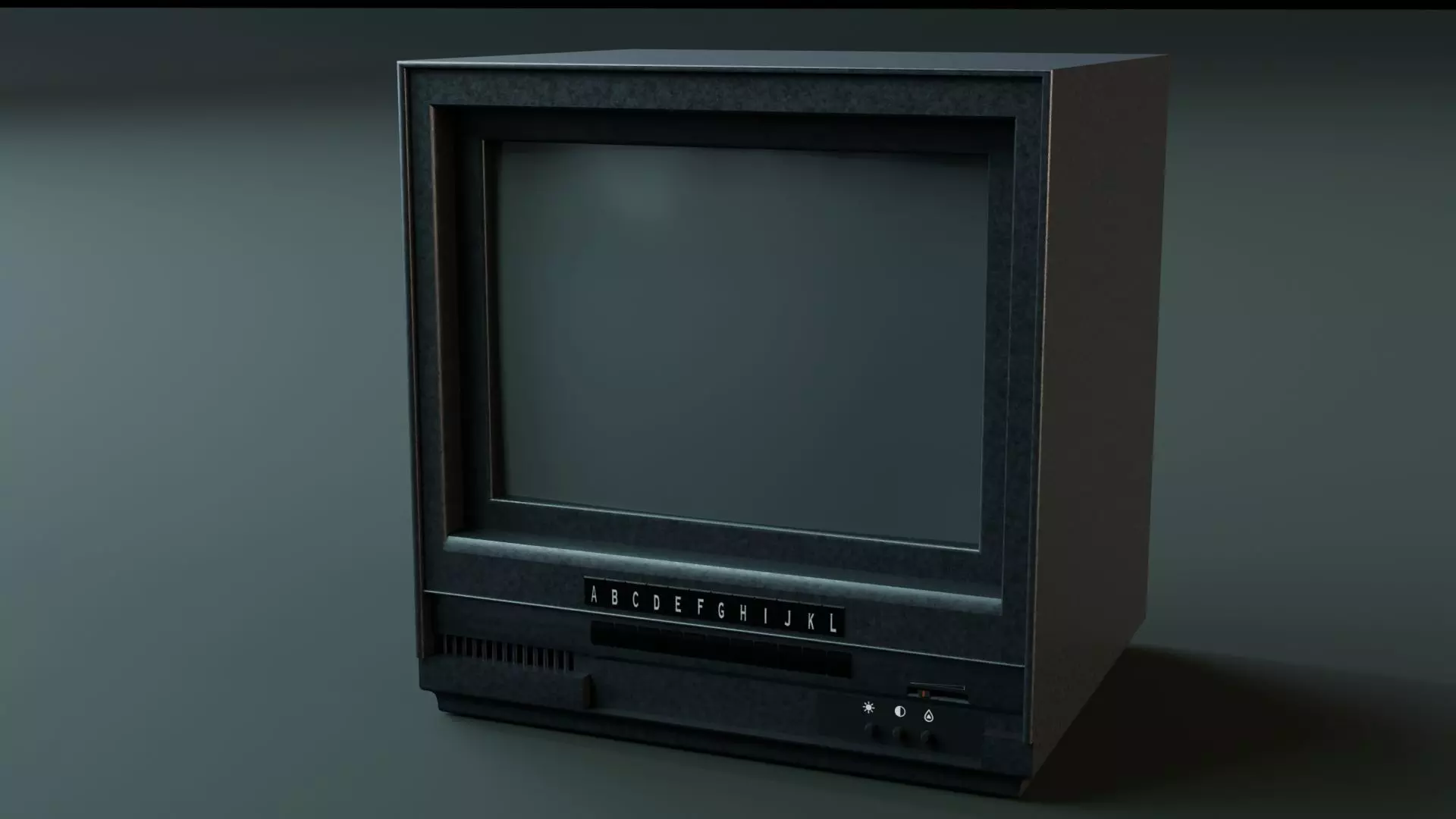 Television Low-poly 3D model_0