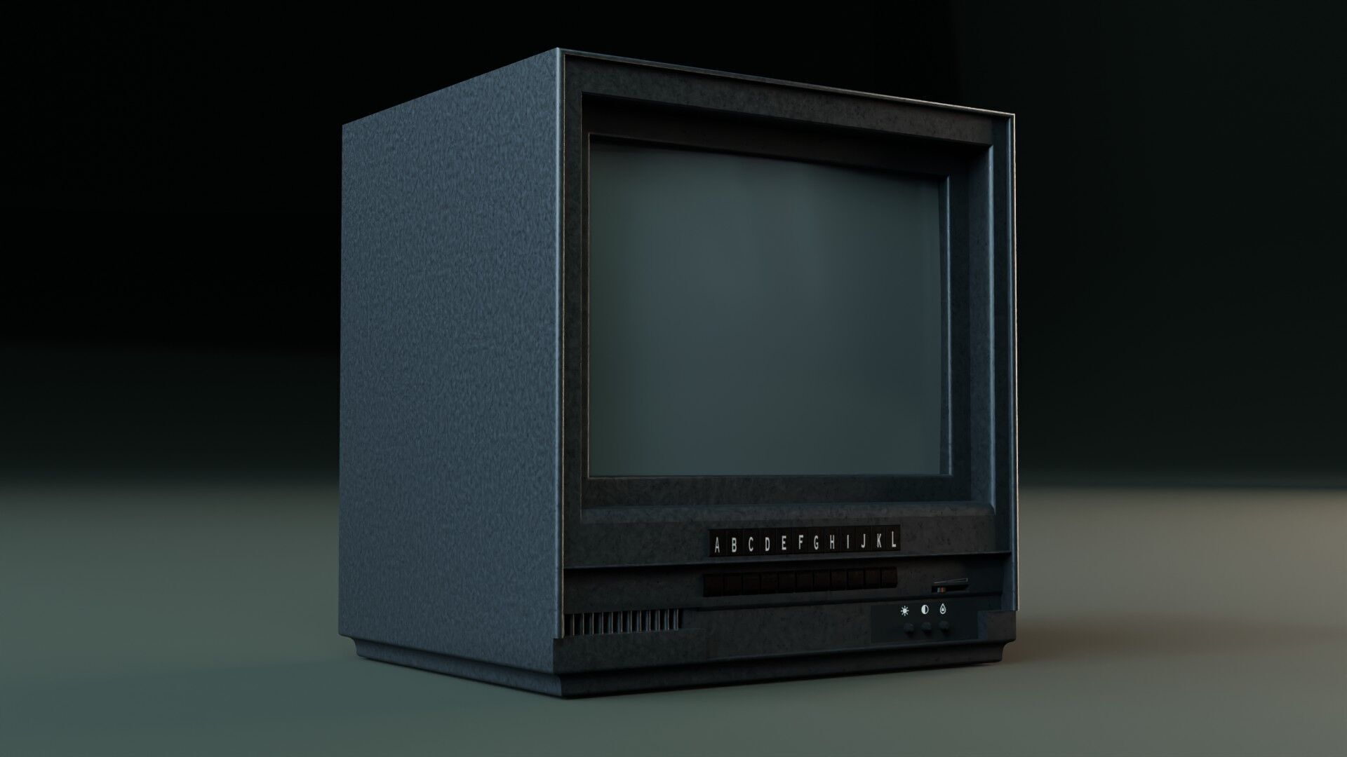 Television Low-poly 3D model_6