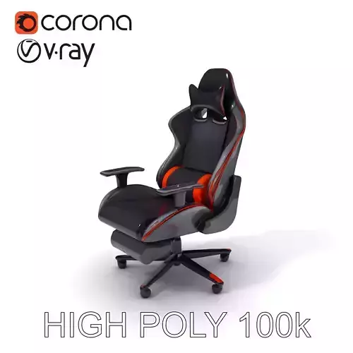 Gaming Chair D Model Pack with Adjustable Features