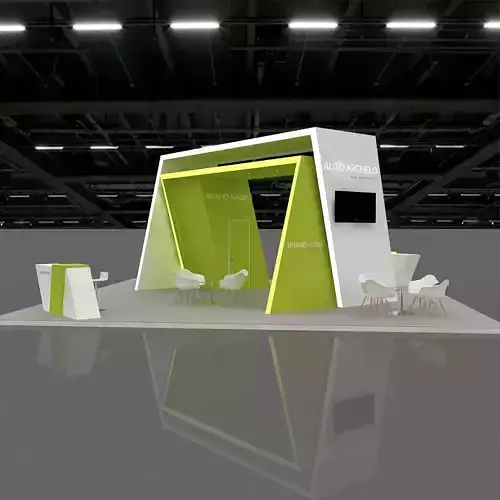 Exhibition Booth Stand stall 3D model 3D model