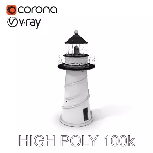 Futuristic Lighthouse Model Pack with Spiraling Design