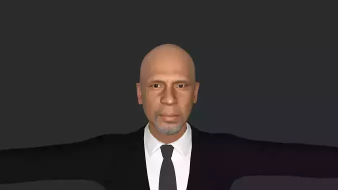 Kareem Abdul-Jabbar  Realistic Full Body  Rigged 3D Character