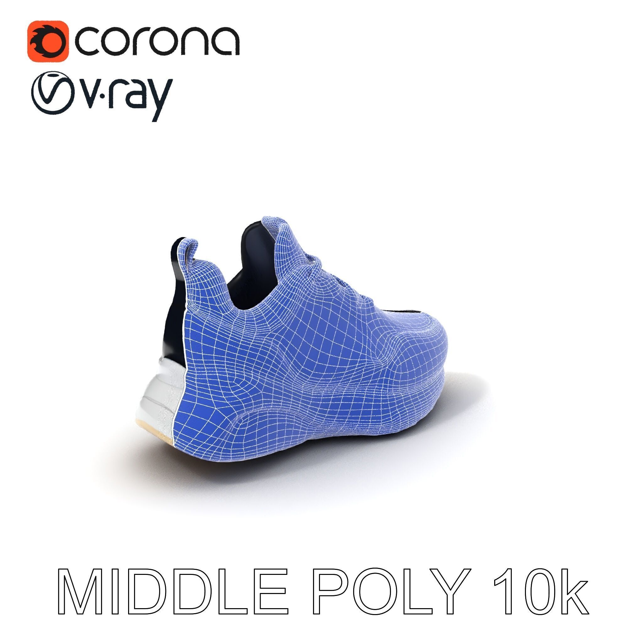 Stylish Sneaker Model Pack with Detailed Textures Low-poly 3D model_30