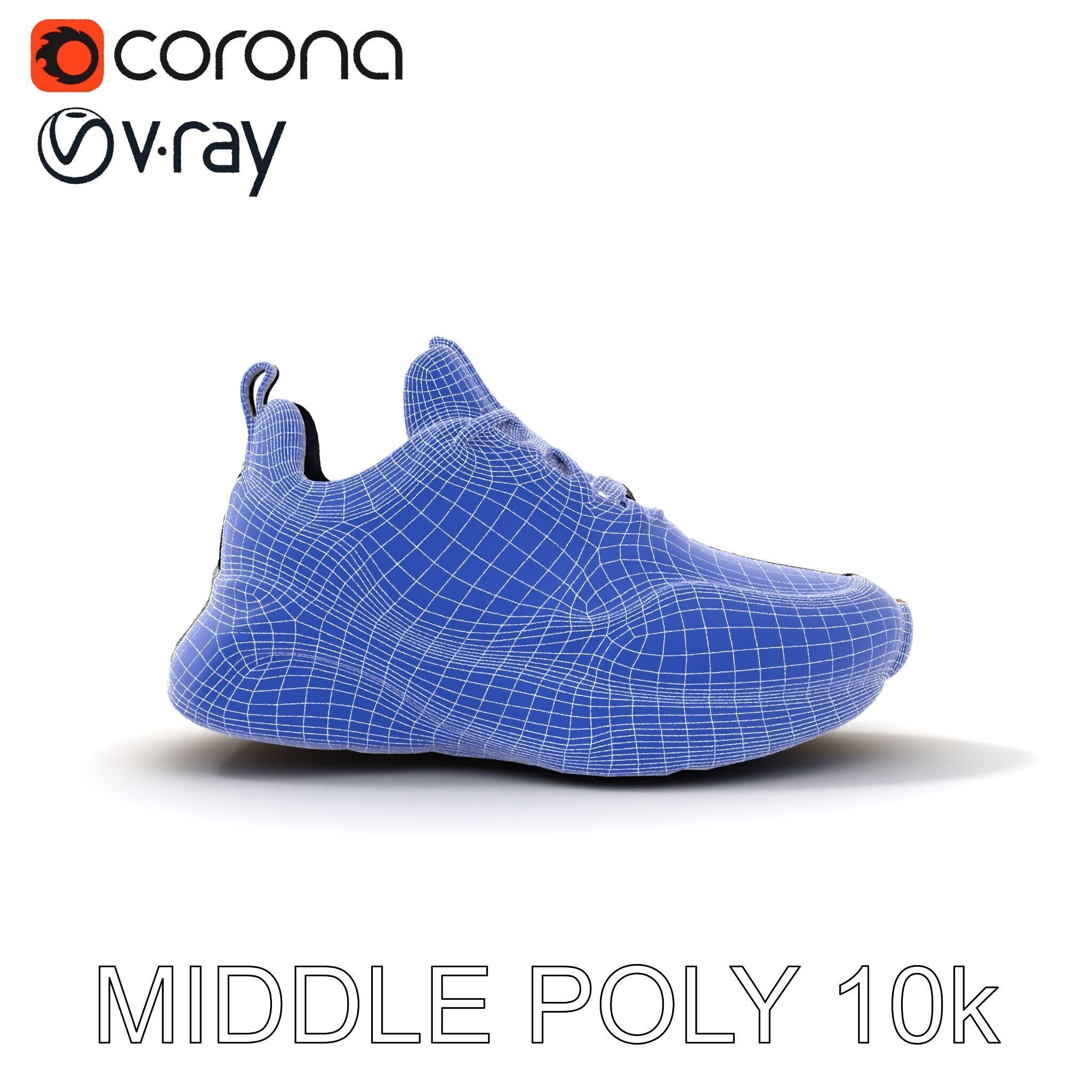 Stylish Sneaker Model Pack with Detailed Textures Low-poly 3D model_14