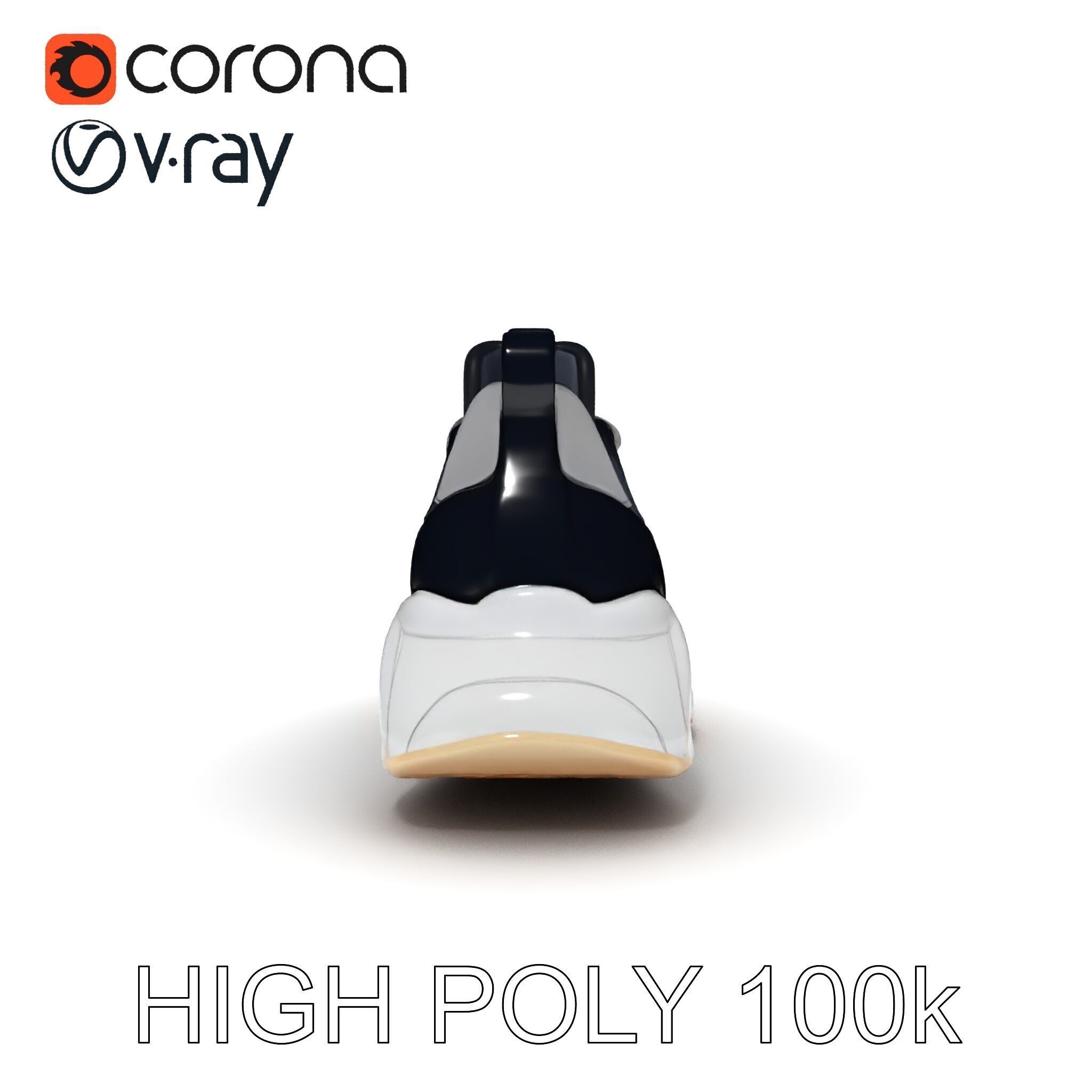 Stylish Sneaker Model Pack with Detailed Textures Low-poly 3D model_16