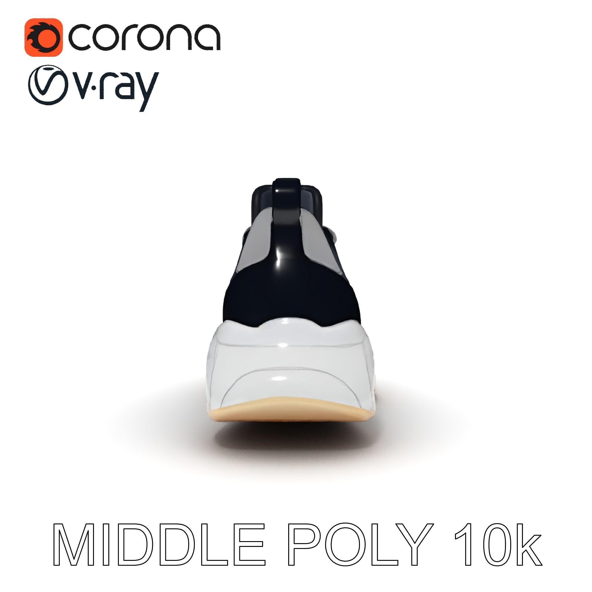 Stylish Sneaker Model Pack with Detailed Textures Low-poly 3D model_33